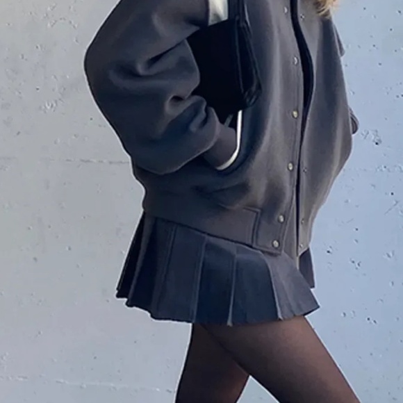 Oak + Fort Varsity Bomber Jacket - Picture 12 of 13